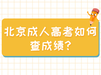 北京成人高考如何查成績(jī)